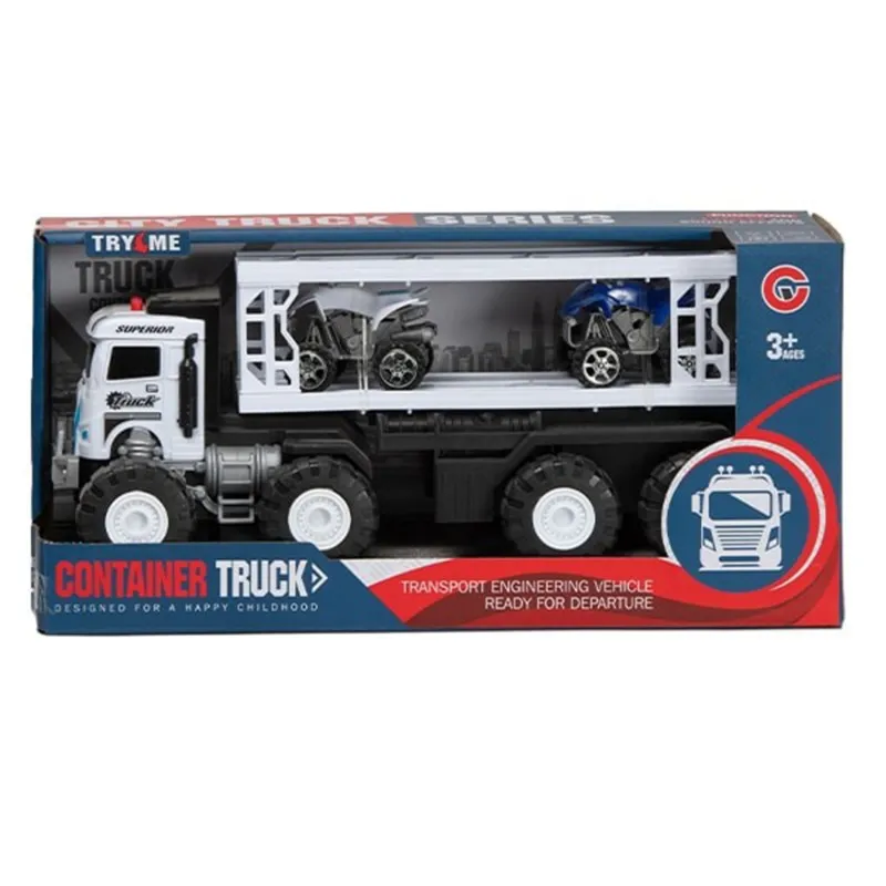 White Transport Container Truck White