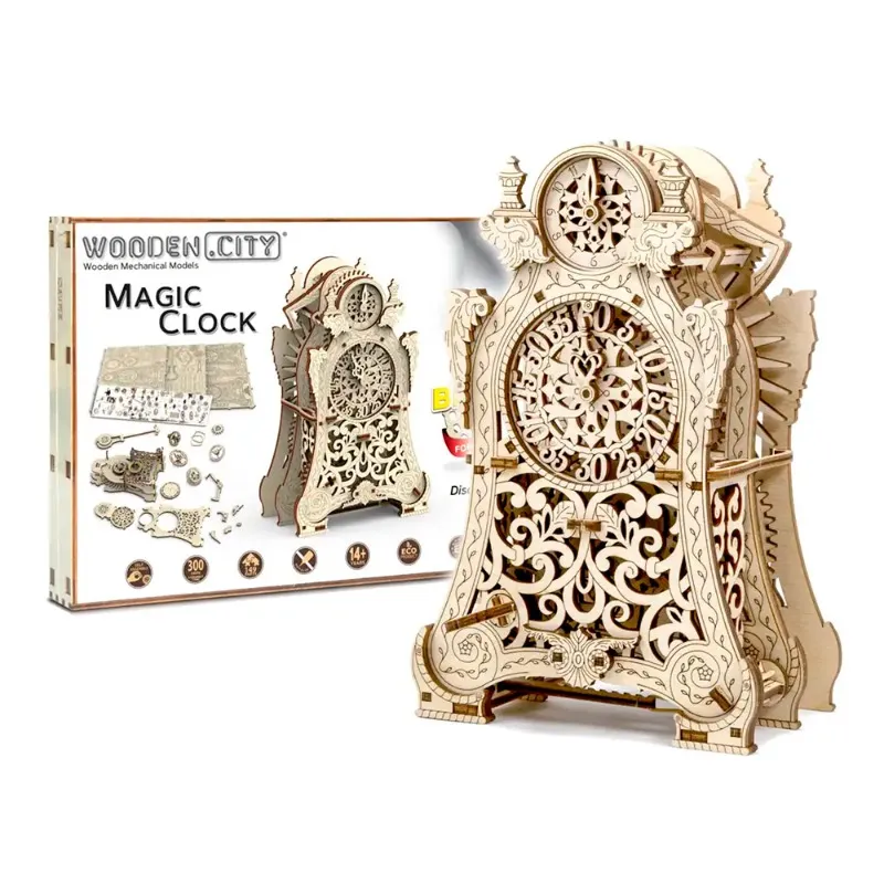 Wooden City Magic Clock 3D Puzzle