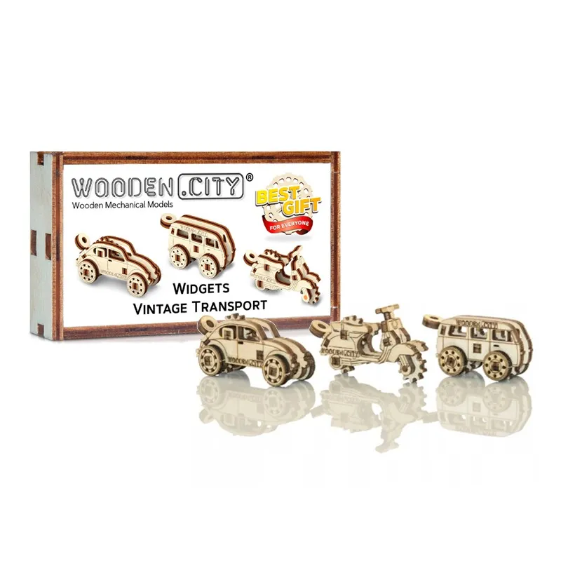 Wooden City Vintage Transport 3D Puzzle