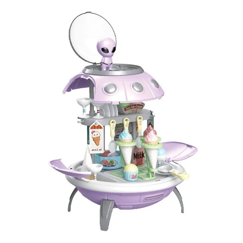 يوفو – مجموعة لعبة عربة المثلجات بتصميم فضائى لون بنفسجي
