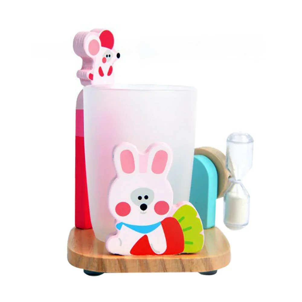 Mideer Baby Toothbrush With Sand Timer - Pink