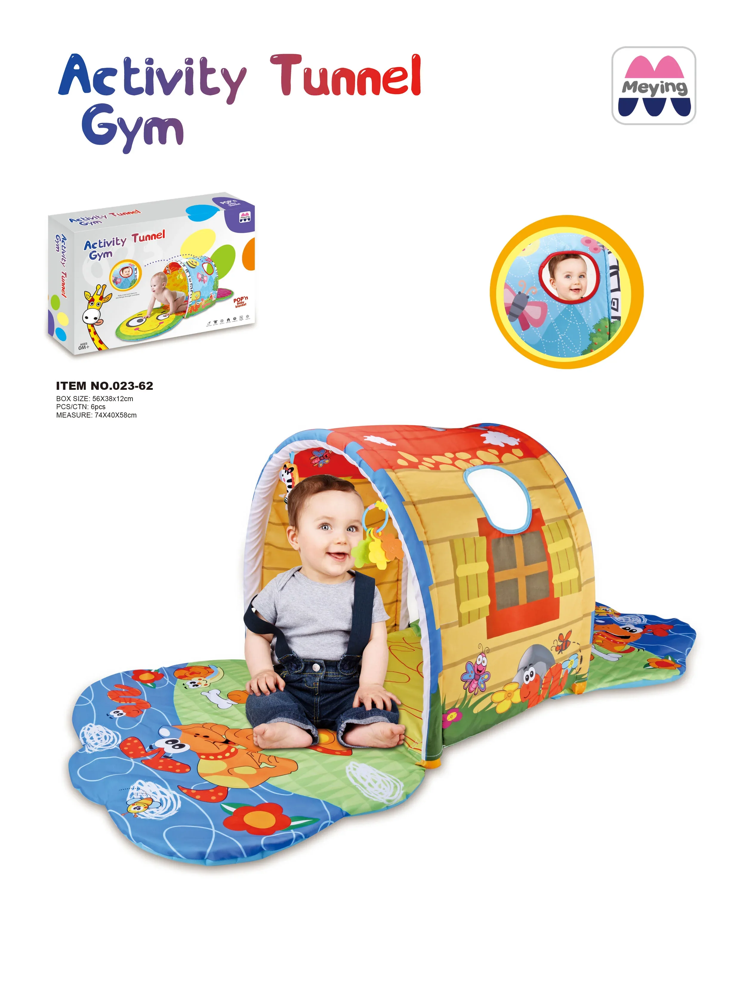 Meying Activity Tunnel Playmat