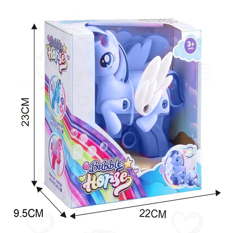 Diy Electric Disassemble Bubble Gun - Purple Unicorn