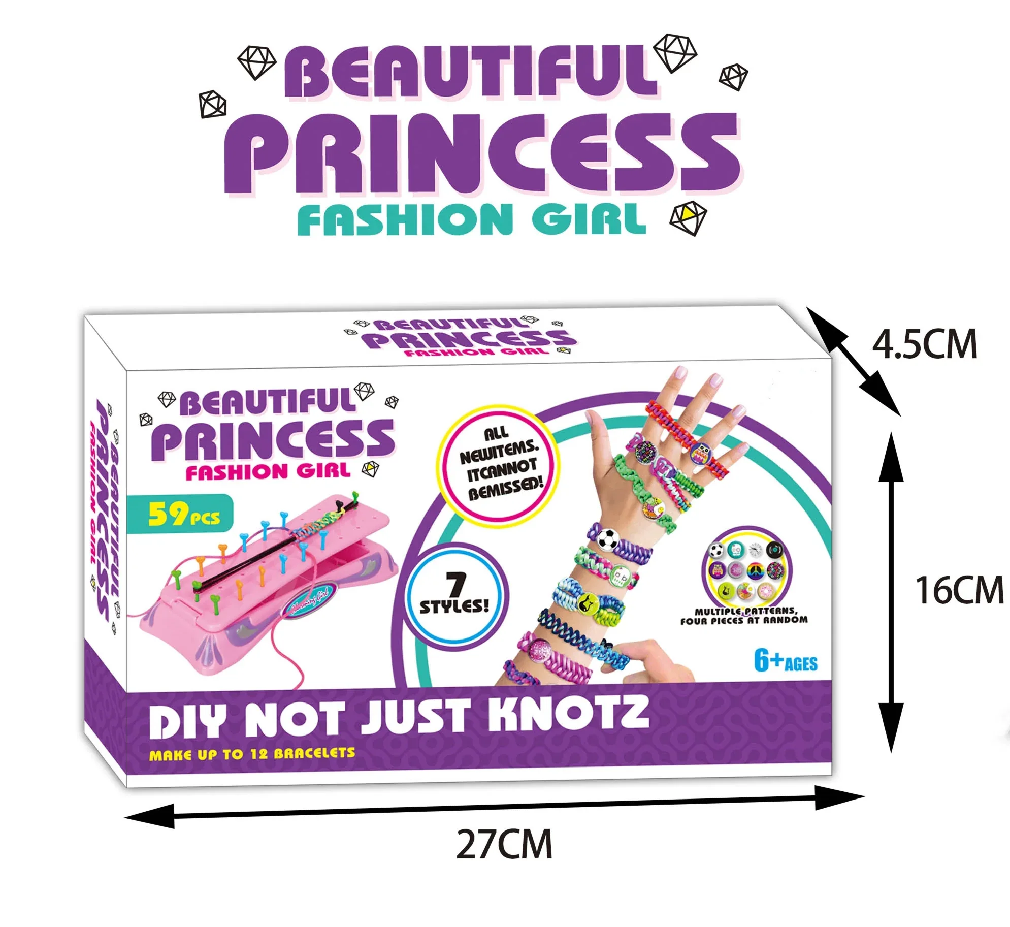 Girls Fashion Bracelet Making Kit - 59 Pcs
