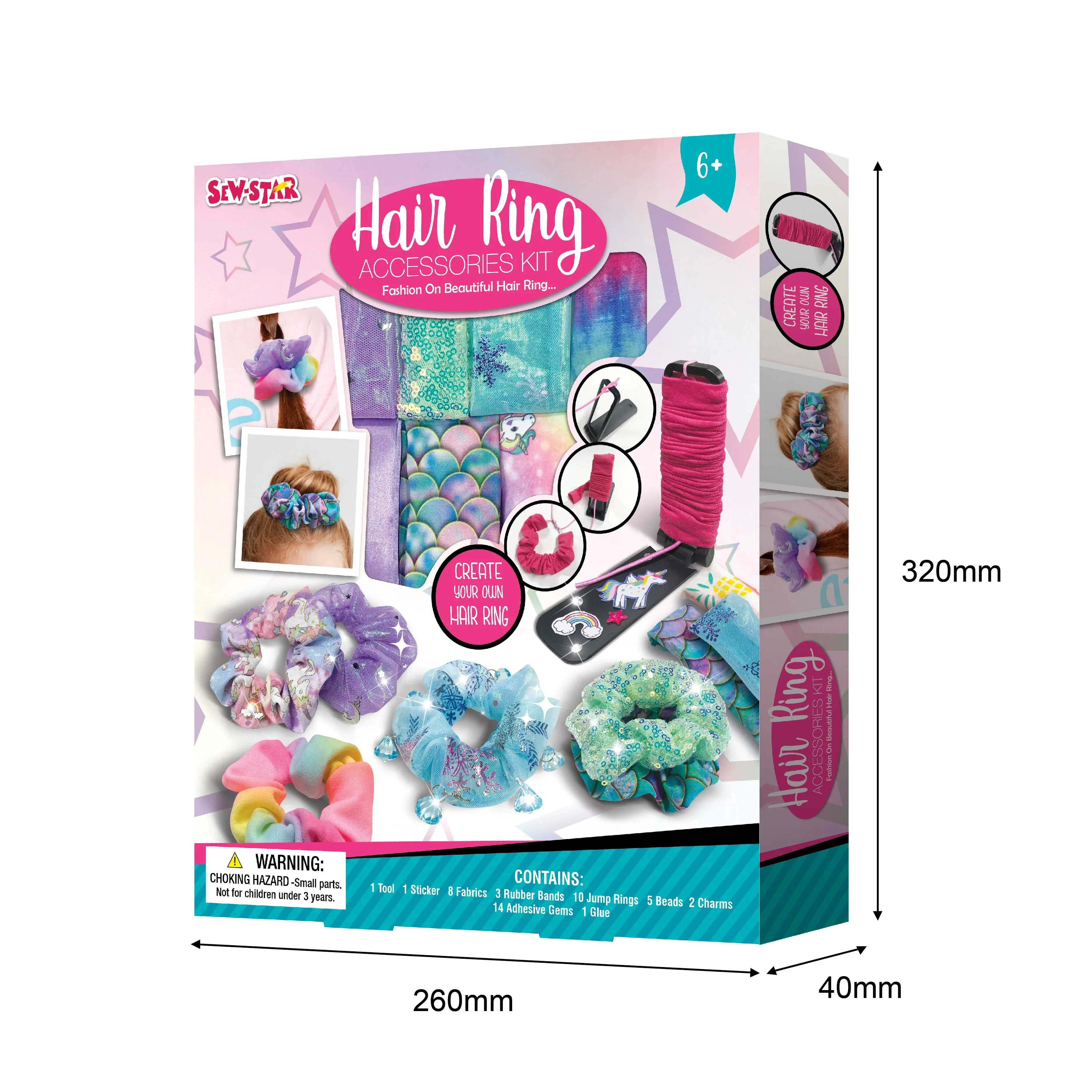 Girls Hair Ring Accessories Kit