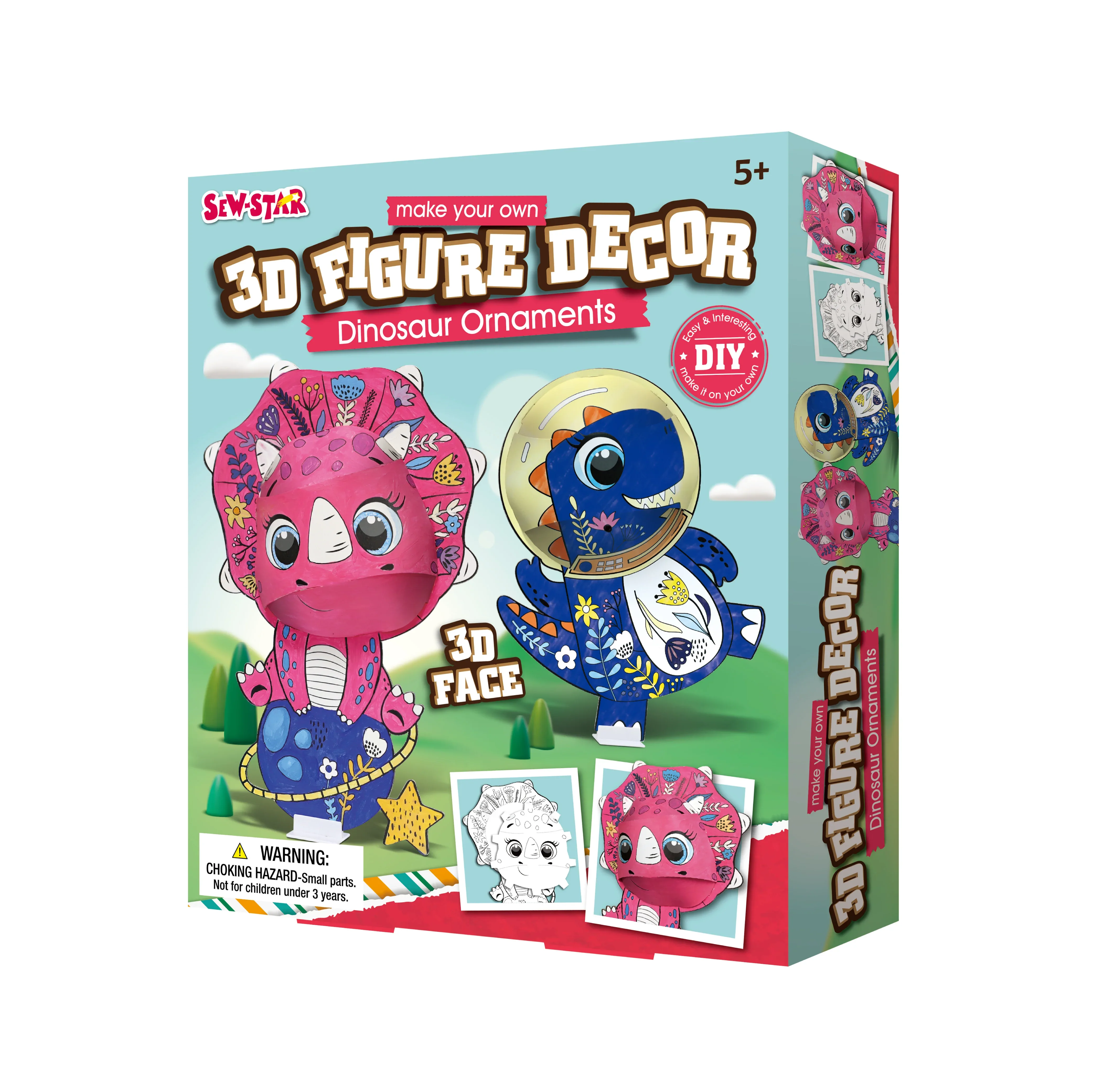 Sew Star 3D Figure Decoe Dinosaur Ornaments