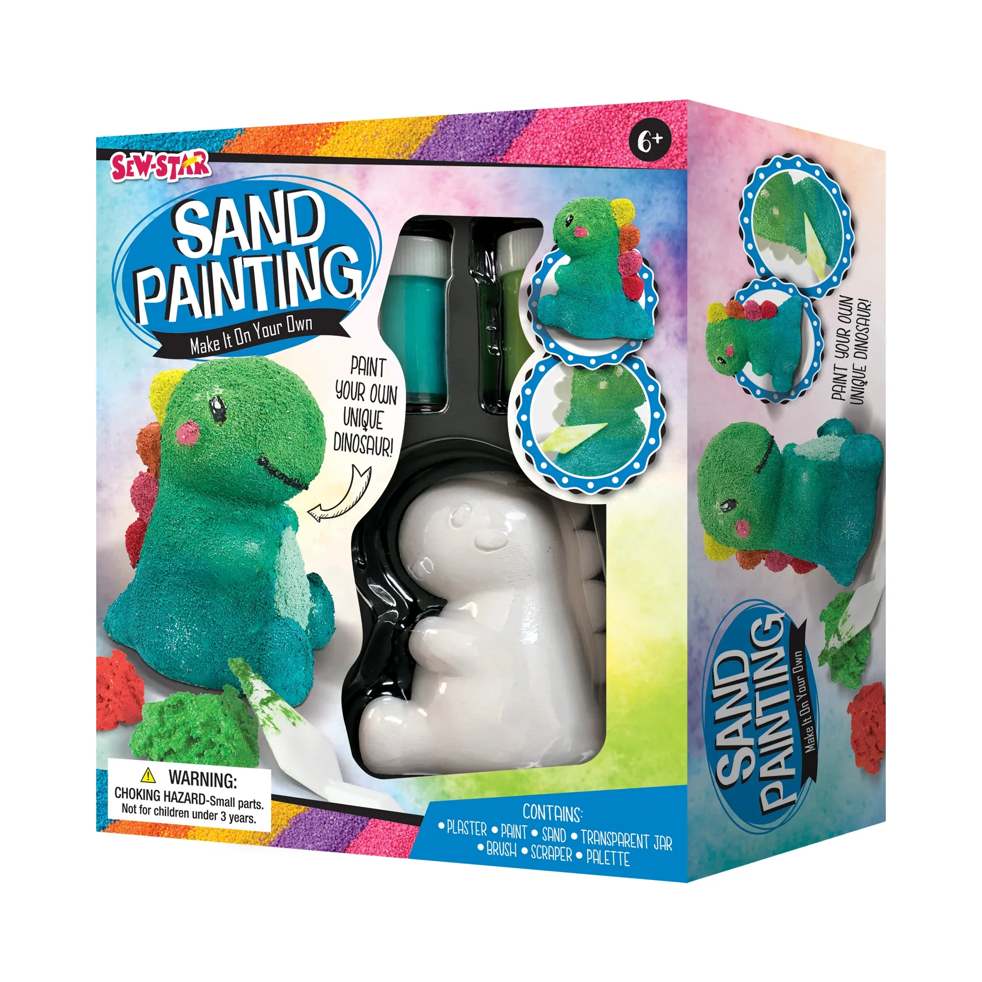 Sew Star Sand Painting-Dino