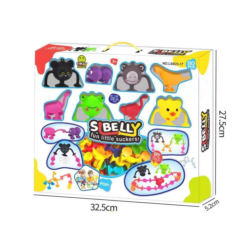 Animal Funny Little Suckers Set - 80pcs