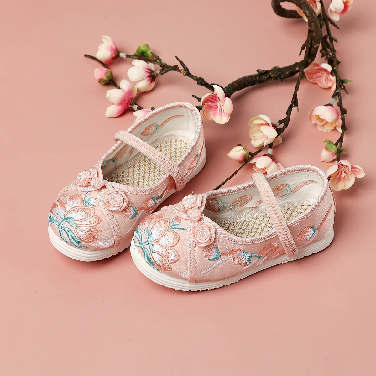 Sole material cotton inside twill 170mm pink (MRI)