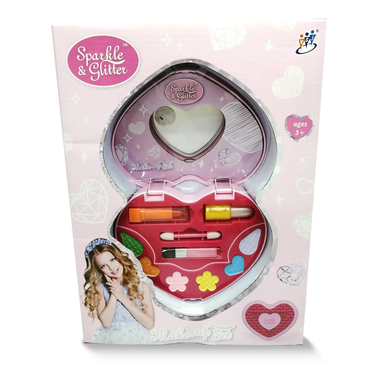 Sparkle And Gliter Make Up Set - Heart
