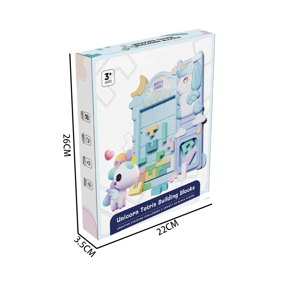 Tetris Building Blocks - Unicorn
