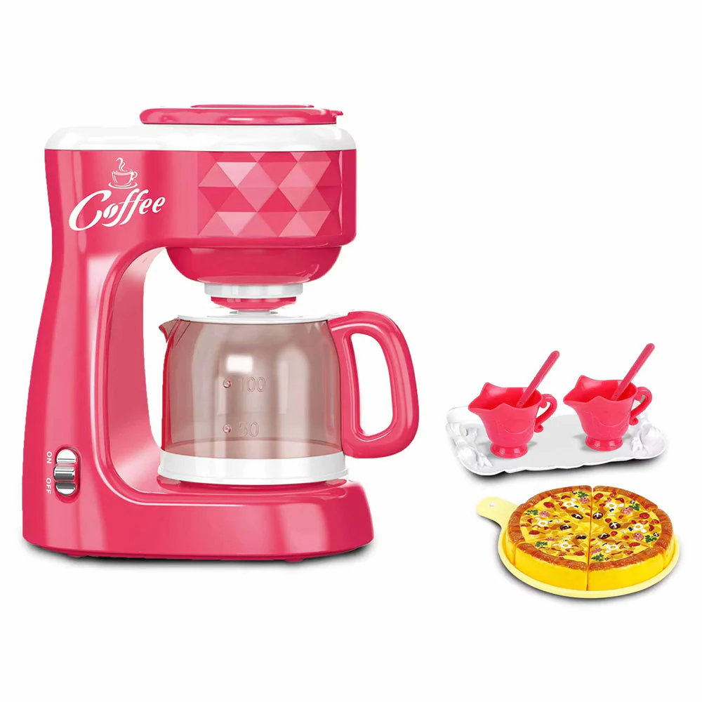 مجموعة لعب صانعة القهوة والبيتزا للأطفال
