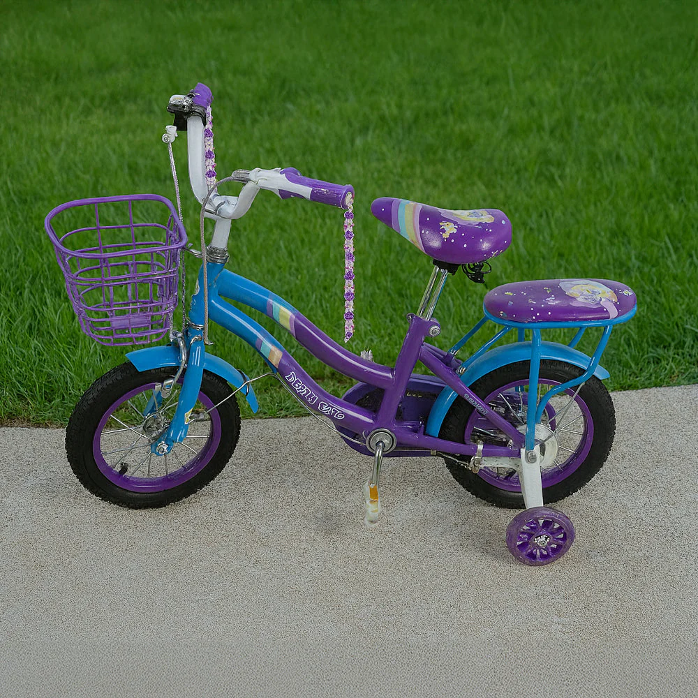 دراجة أطفال اولادي وبناتي بتصميم أنيق مع سلة وأدراج جانبية