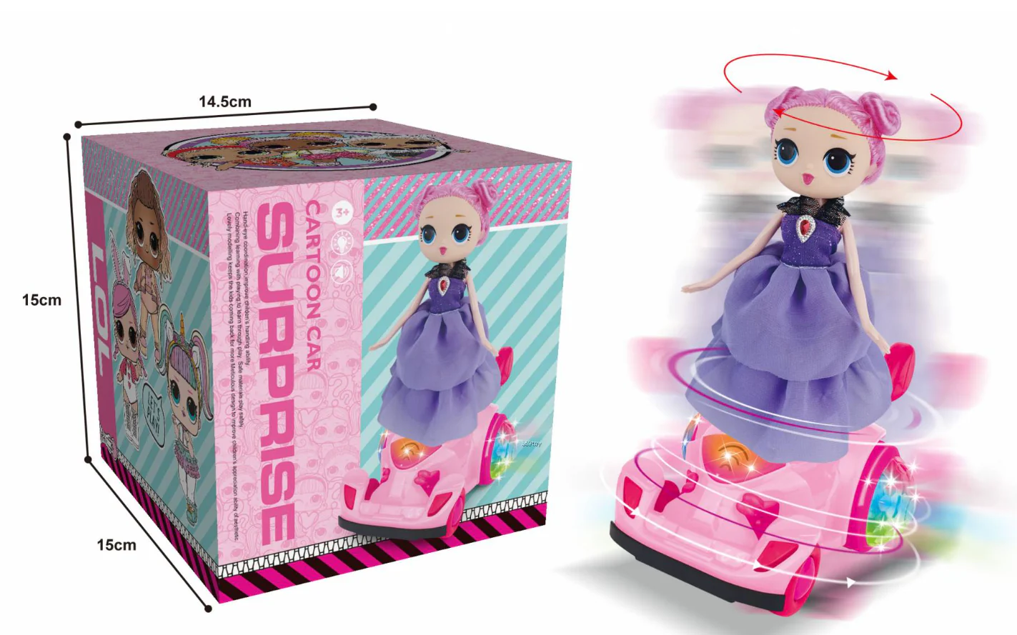 لعبة أطفال سيارة كرتونية