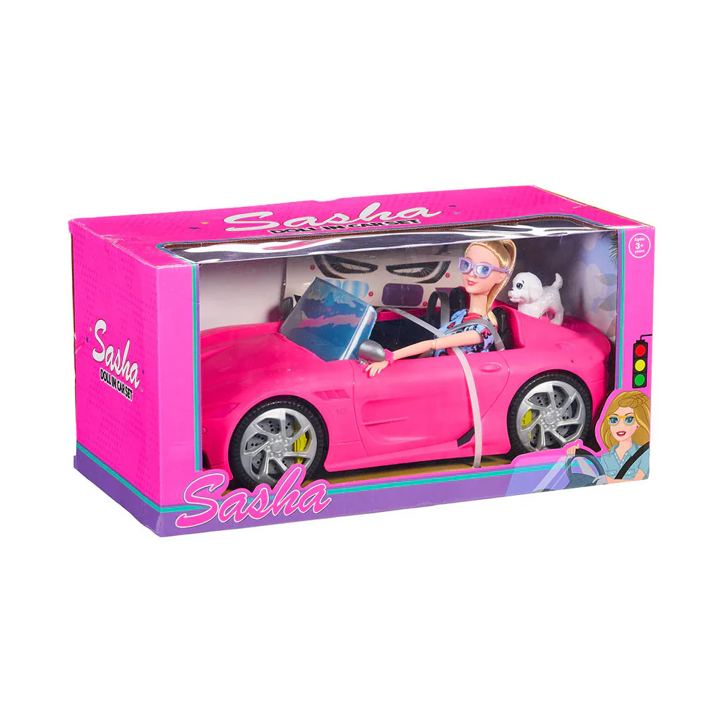 مجموعة دمية في السيارة بطول 28 سم