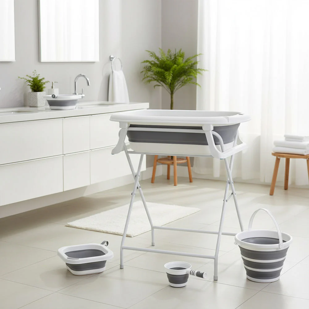 مجموعة حمام الأطفال القابلة للطي