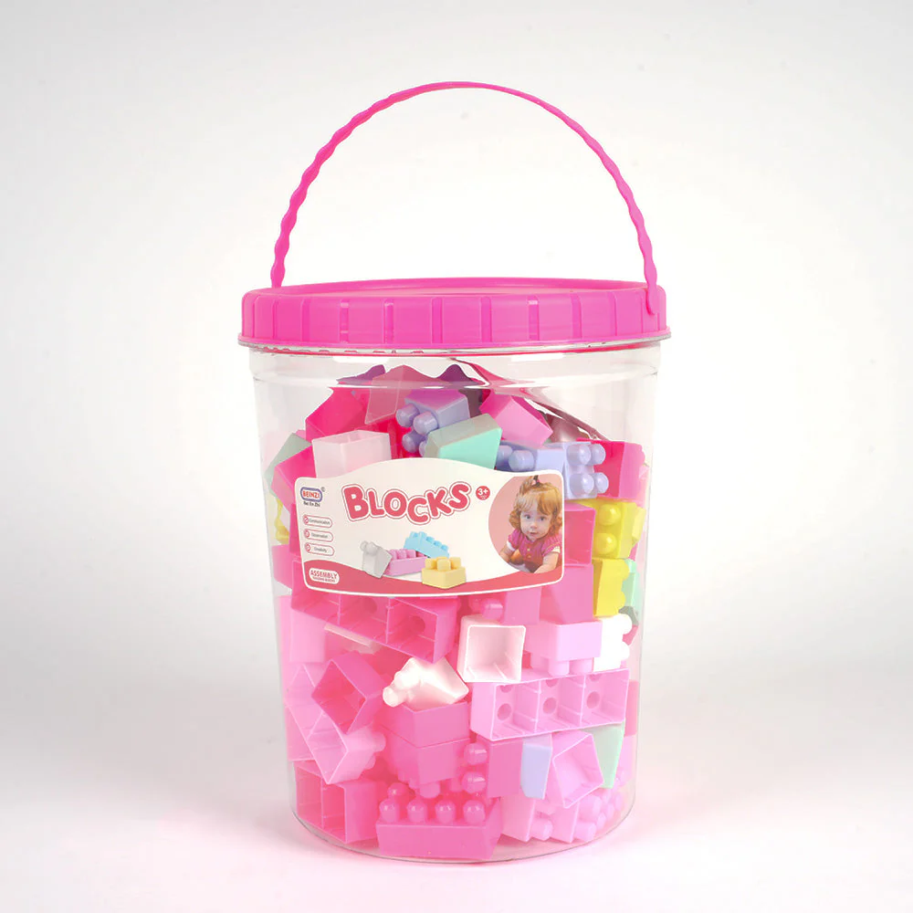 مجموعة مكعبات بناء للأطفال الصغار - أكثر من 160 قطعة