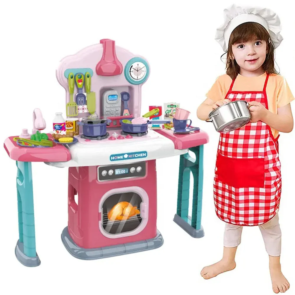 مطبخ للأطفال مع طاولات جانبية