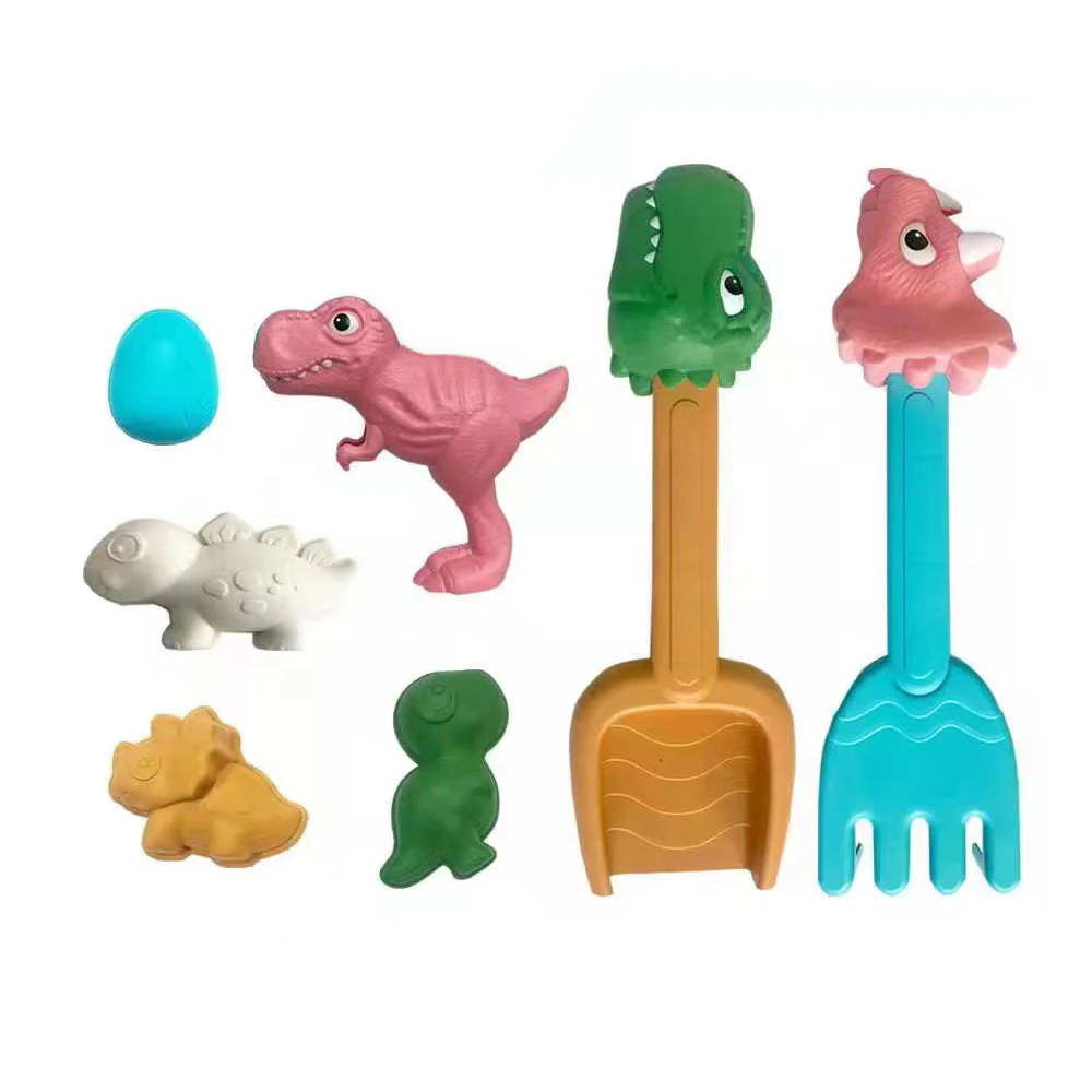 قطع ألعاب الرمل الشاطئية مع شاحنة دينا