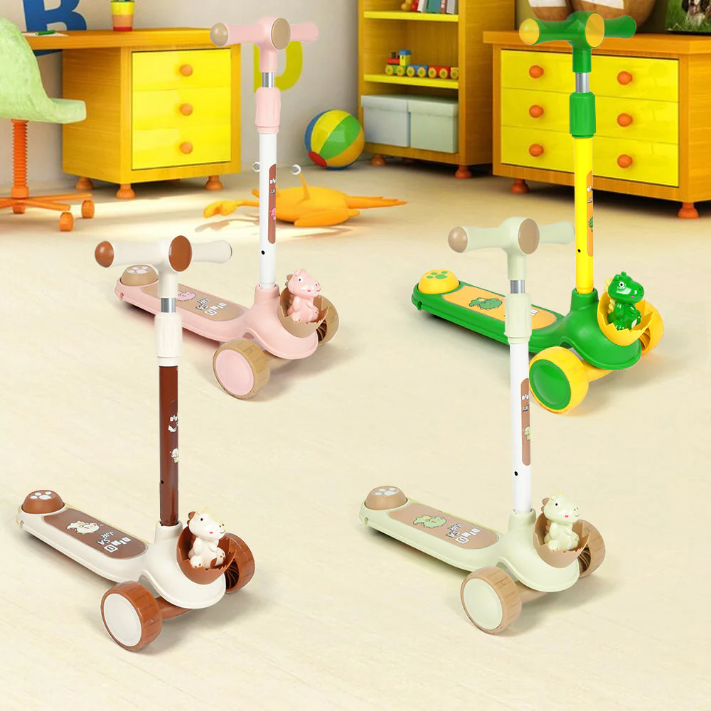 سكوتر ديناصور للأولاد والبنات من عمر 3 إلى 10 سنوات