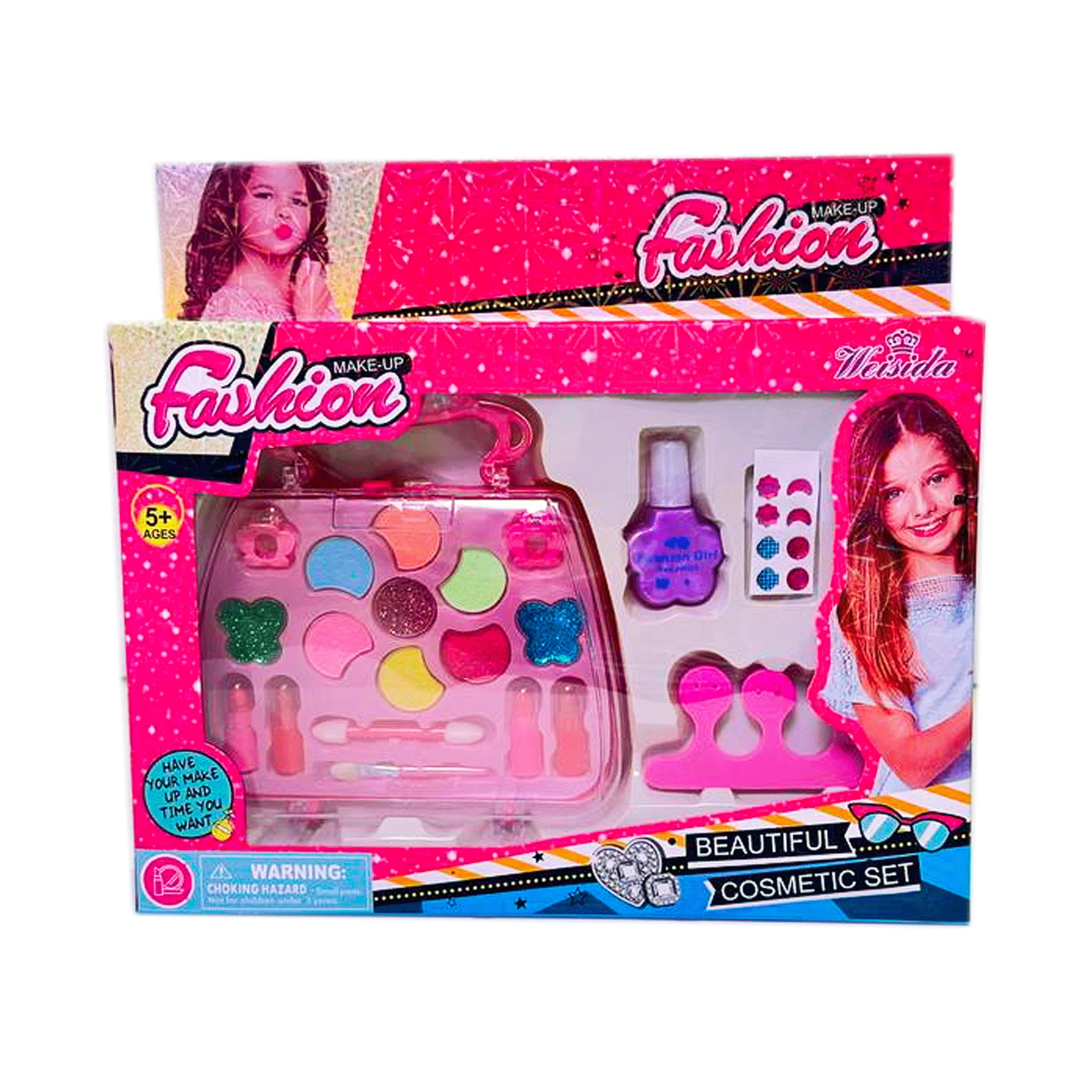 صندوق مكياج للأطفال على شكل شنطة