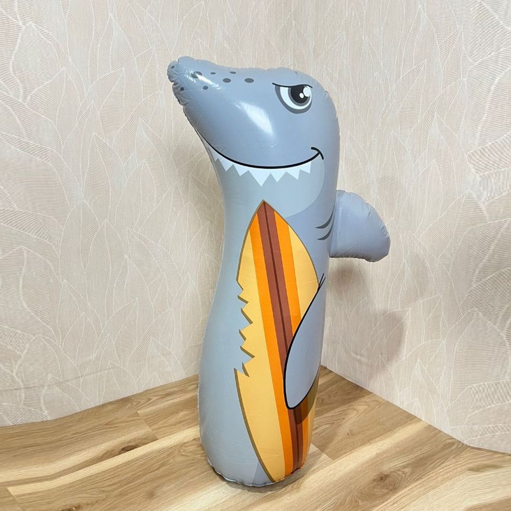 لعبة الملاكمة نفخ-رمادي