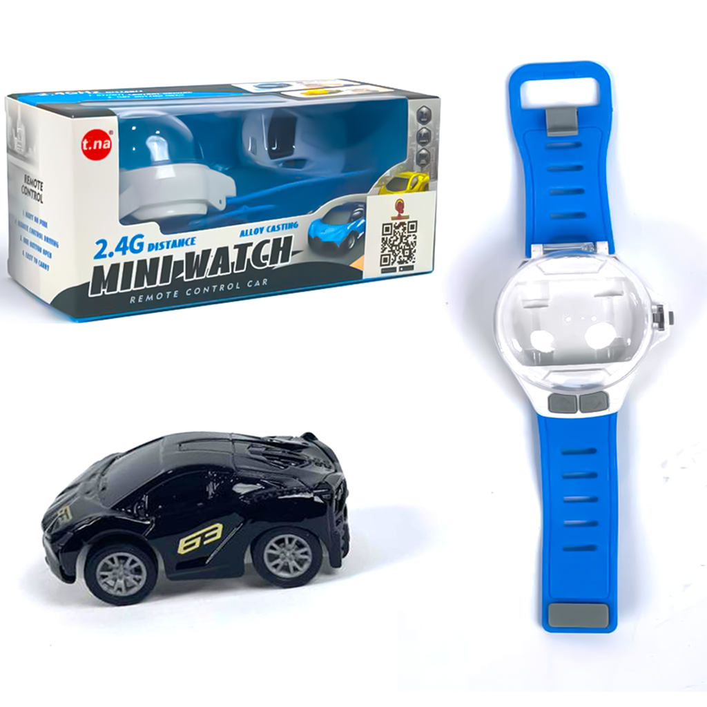 سيارة التحكم بالساعة - ازرق
