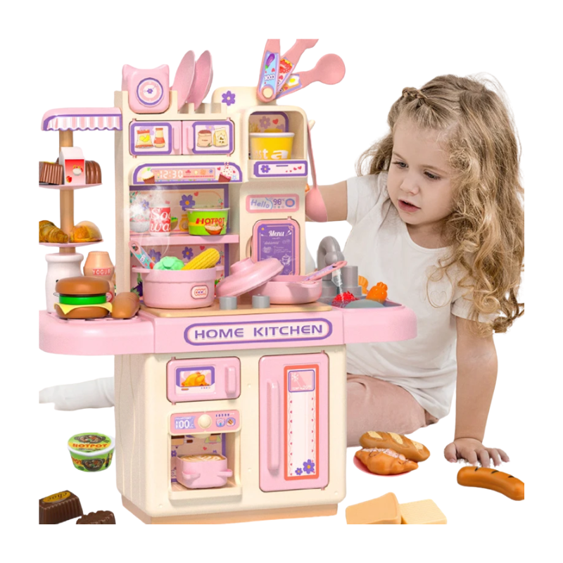 مطبخ بلاستيك مع 33 قطعة