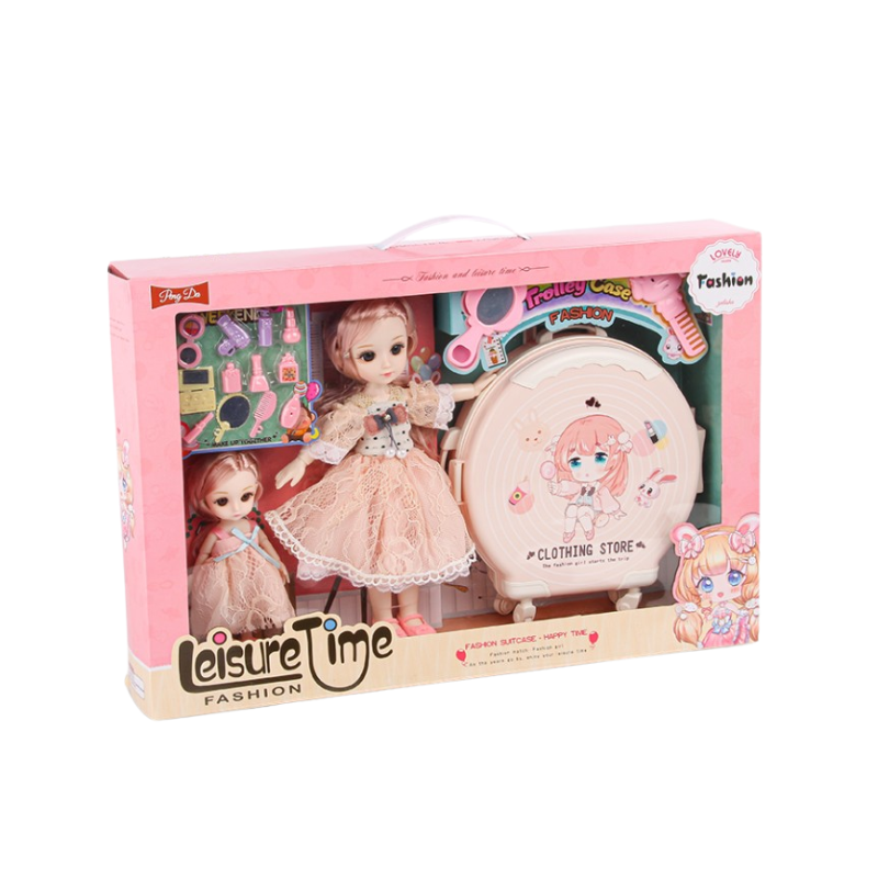 عروسة مع حقيبة 2 في 1