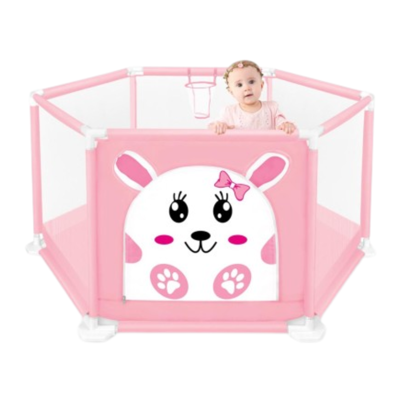 حاجز طفل مع 50 كرة وردي