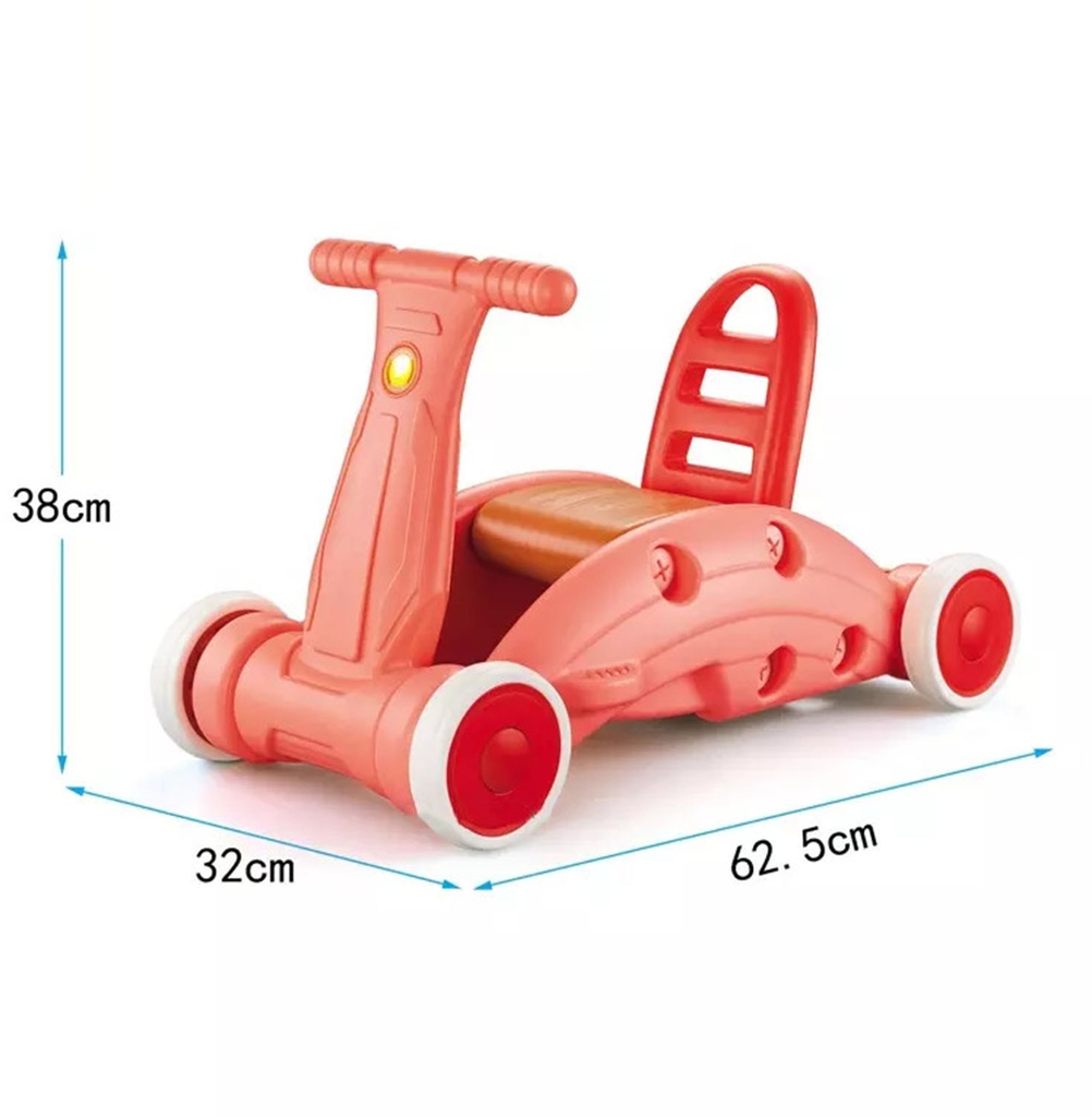 عربة التعلم 3*1 - وردي