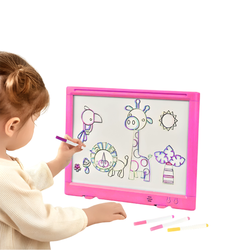 لوحة الرسم المضيئة - وردي