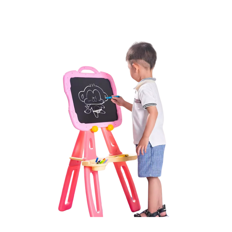 سبورة بلاستيك تعليمية - وردي