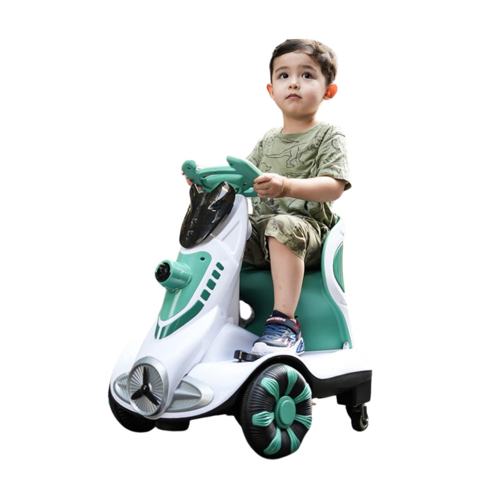 سيارة الفقاعات مع ريموت - اخضر