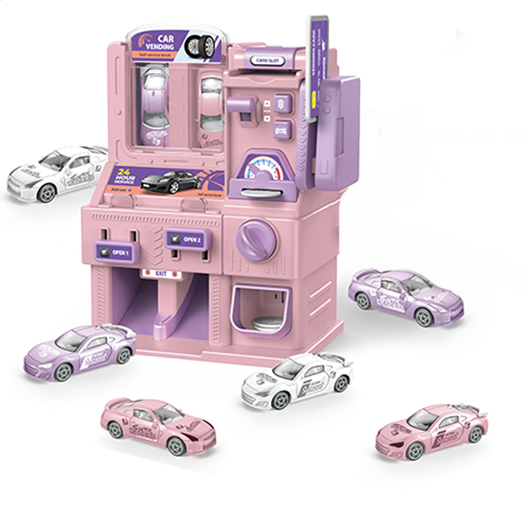 ماكينة السيارات-وردي