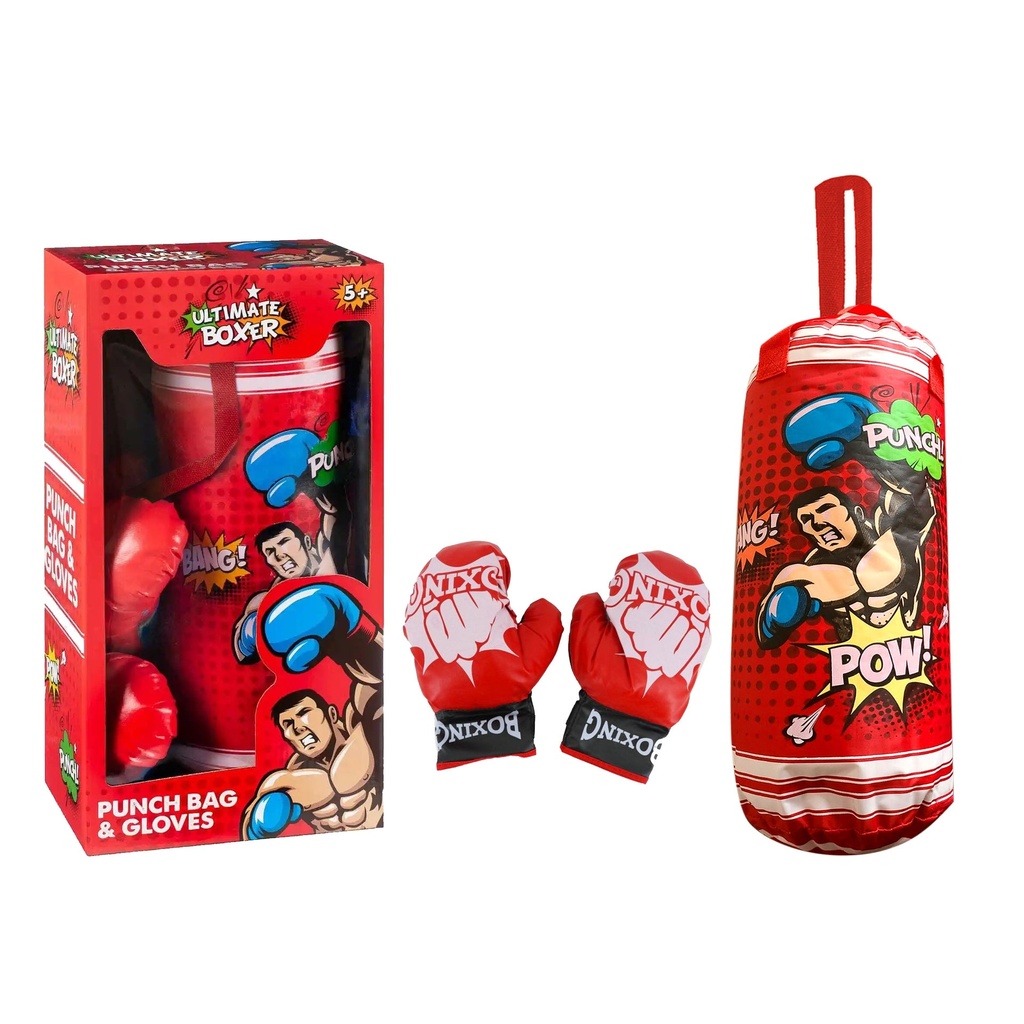 طقم الملاكمة مع قفازات