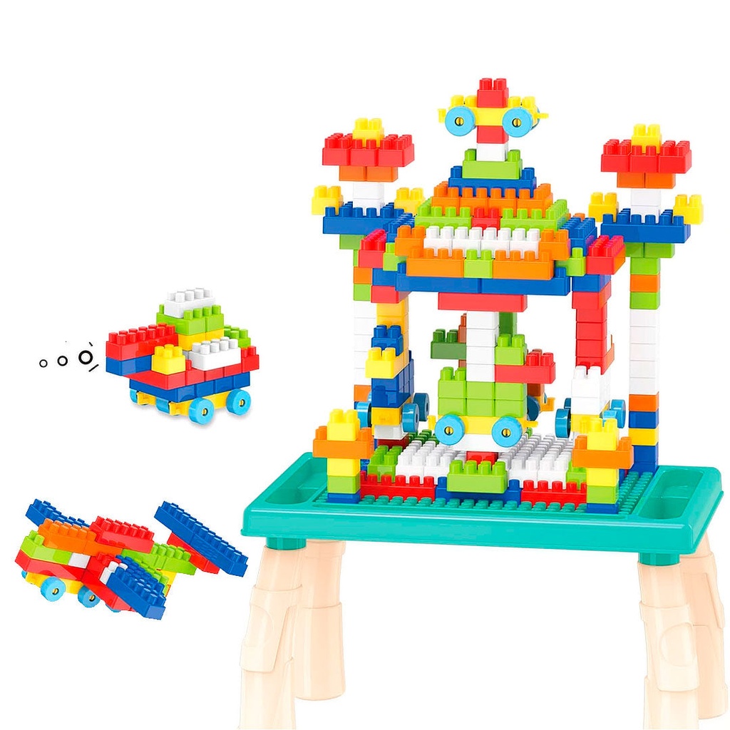 طاولة تركيبات 100 قطعة - ازرق