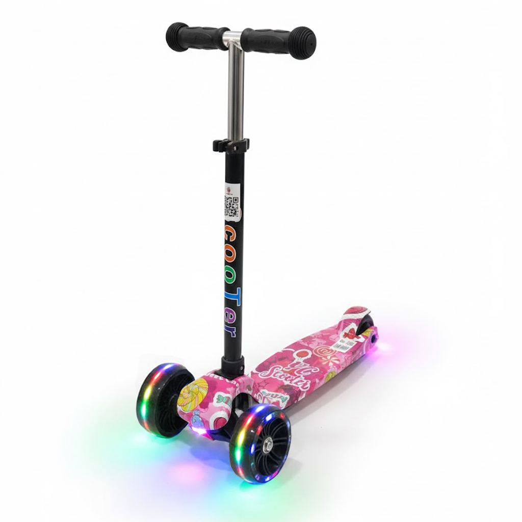 اسكوتر تواير مضيئة - وردي