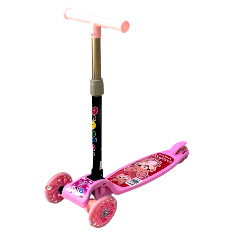 اسكوتر عادي ثلاث تواير - وردي