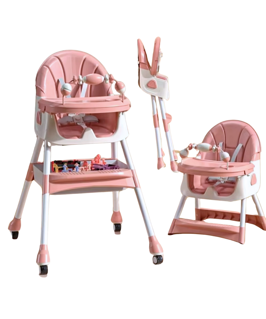 مقعد الطعام للاطفال - وردي