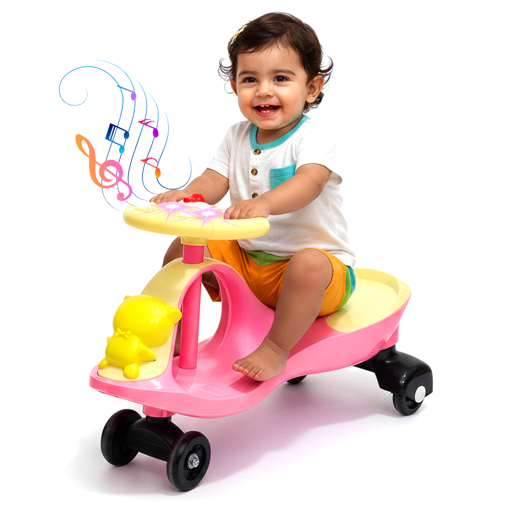 رولينج الاطفال - وردي