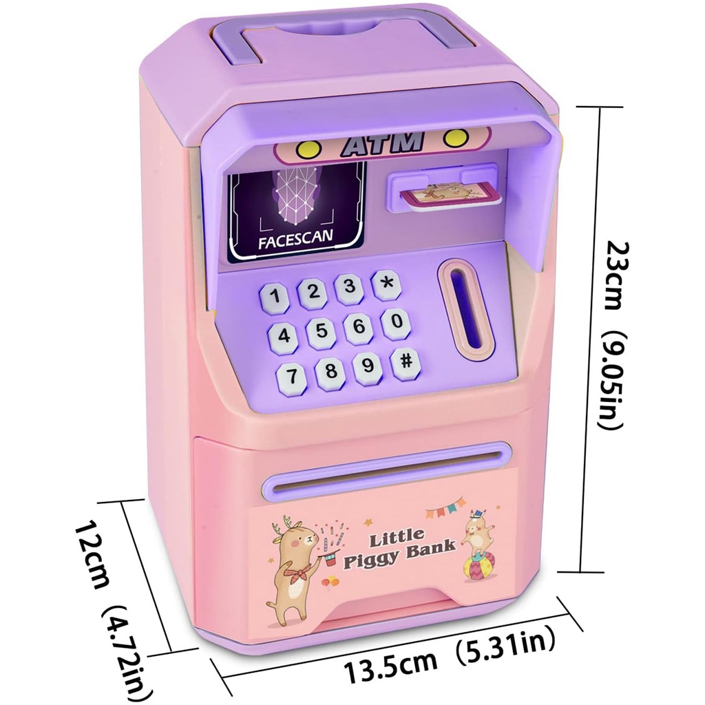 حصالة الاطفال وردي - atm