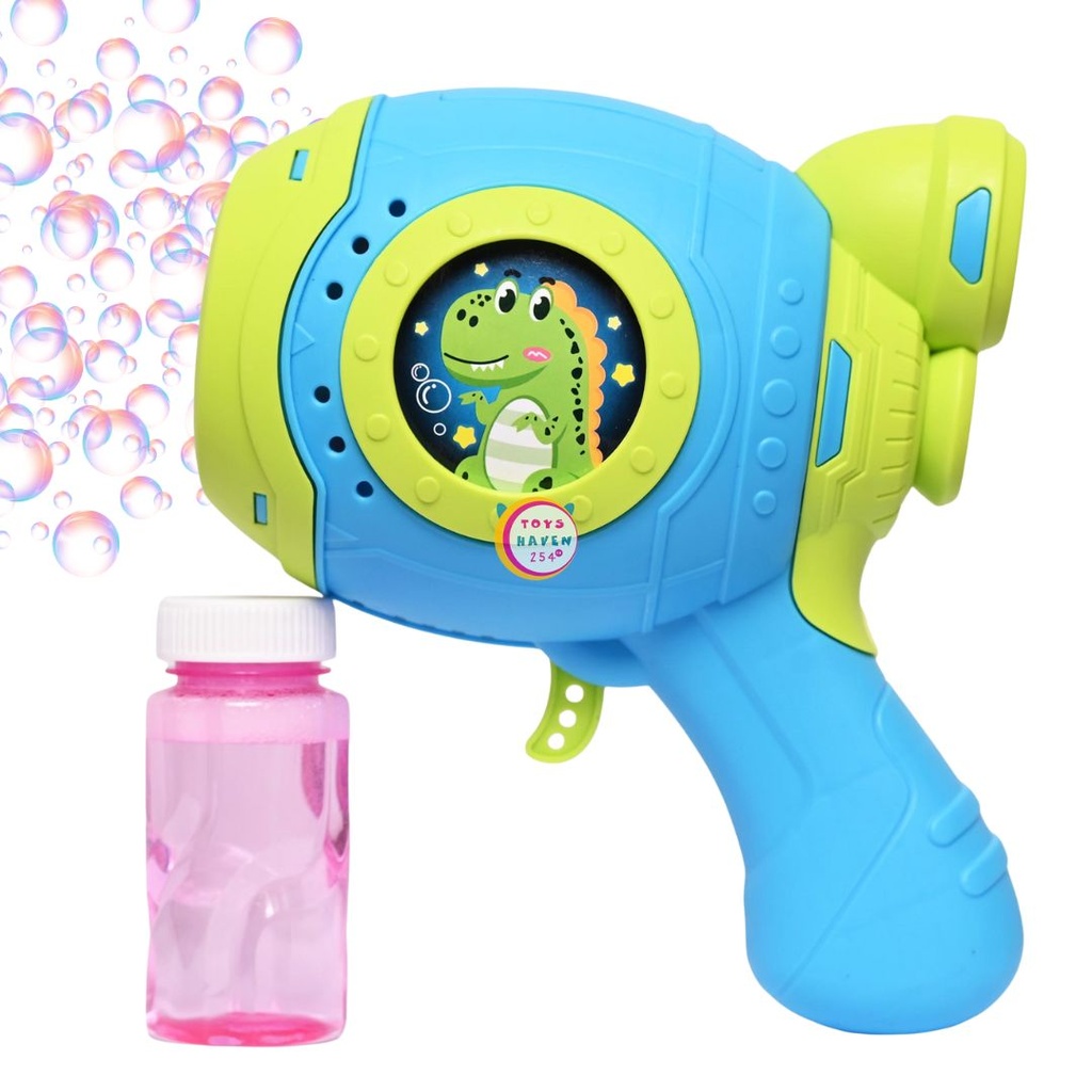 مسدس فقاعات الديناصور - ازرق
