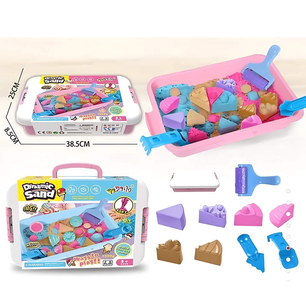 بوكس مجموعة الرمل السحري - وردي