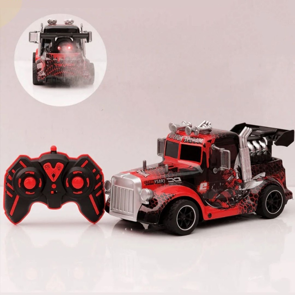 شاحنة مع ريموت - احمر
