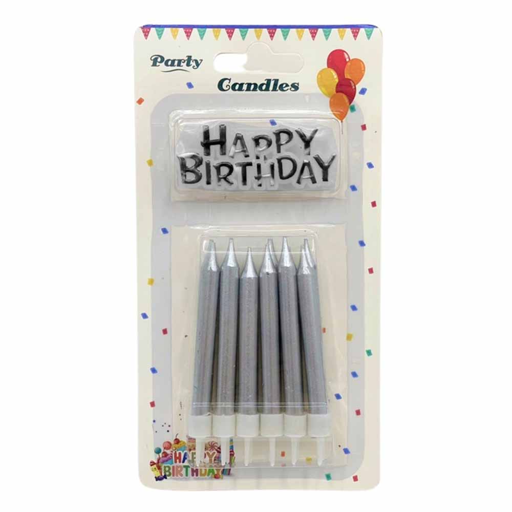 شمع عيدميلاد سيلفر 12 في1