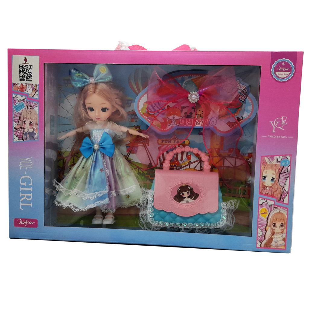 مجموعة عروسة مع حقيبة