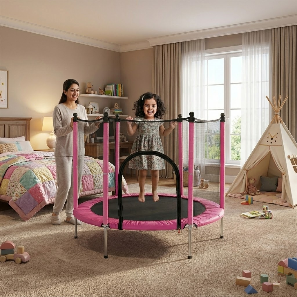 نقازية مع شبك - وردي