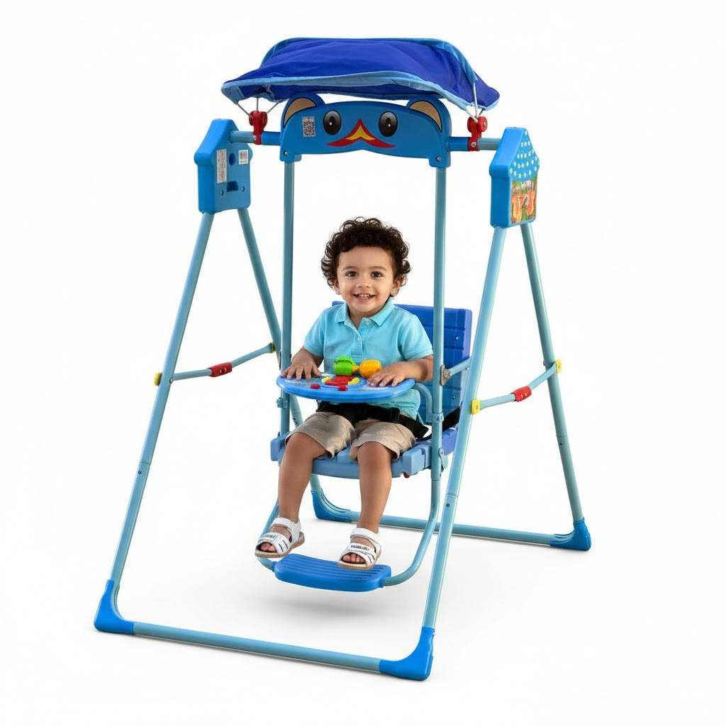 ديرفة طفل واحد مع مظلة ازرق