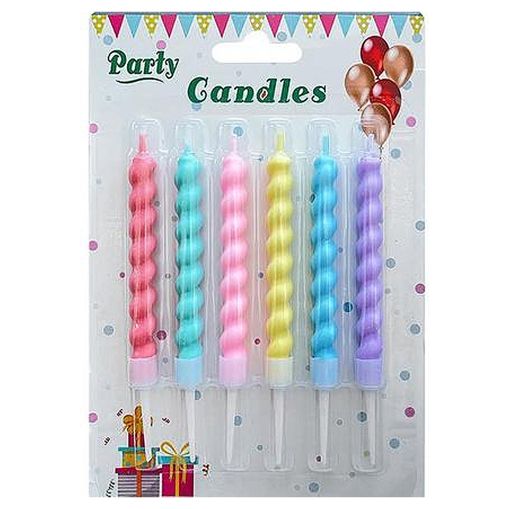 شمع مبروم ملون